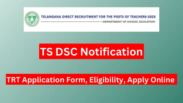 TS DSC Recruitment 2024